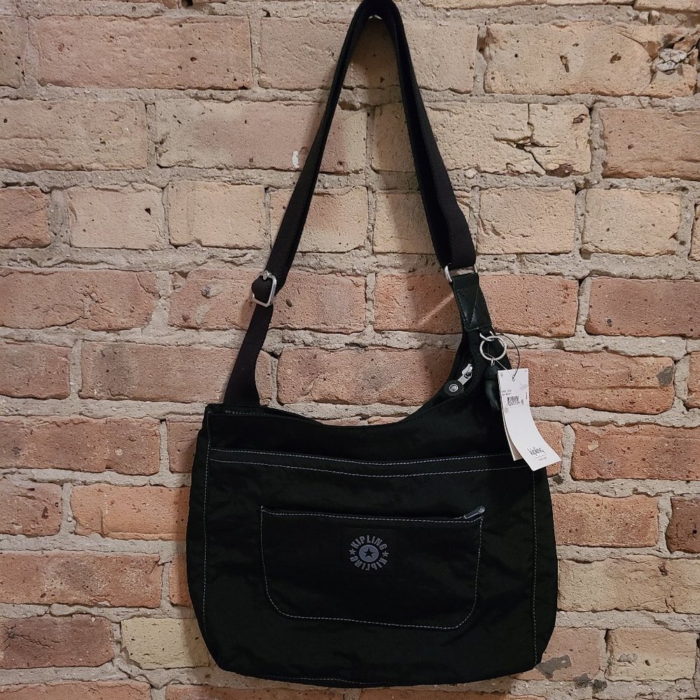 NWT KIPLING Deliah Crossbody Messenger Bag Black